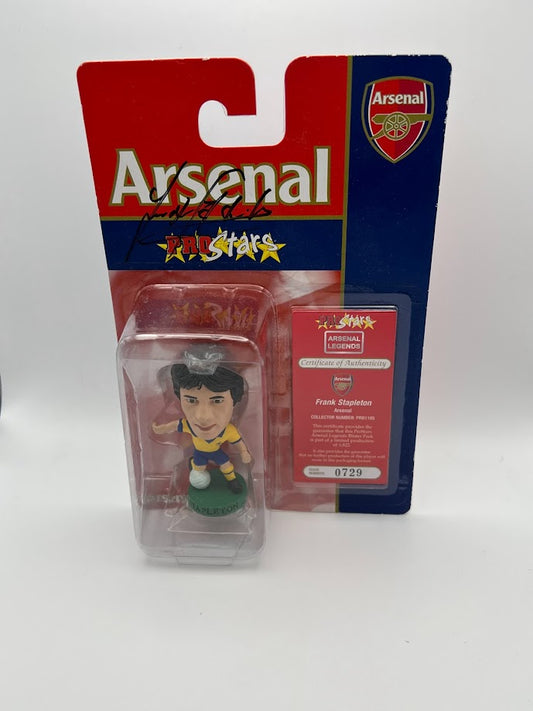 Frank Stapleton Corinthian Football Figure - Arsenal - Limited Edition - AUTOGRAPHED - PRO1185