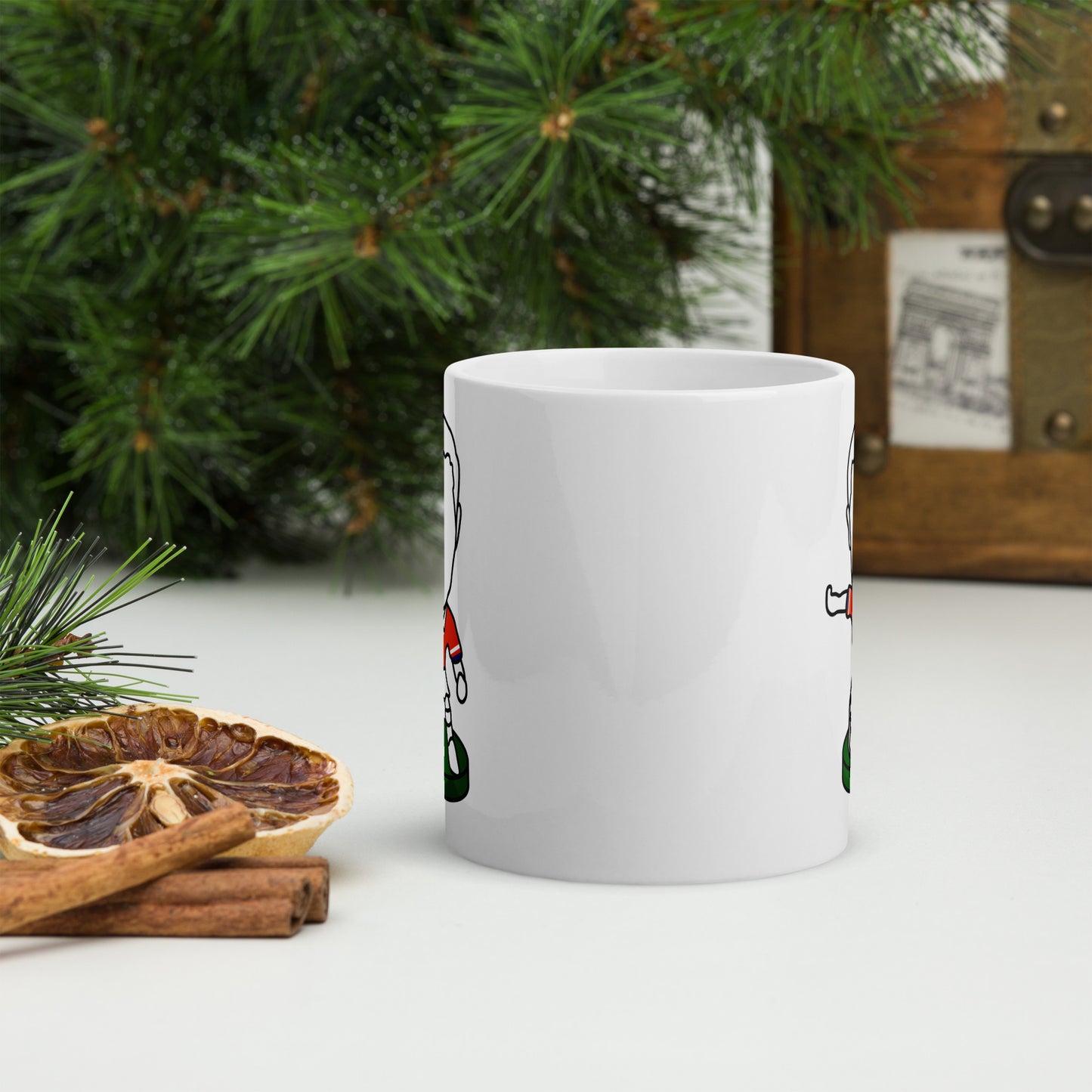 1x Teeside Red - White Glossy Mug