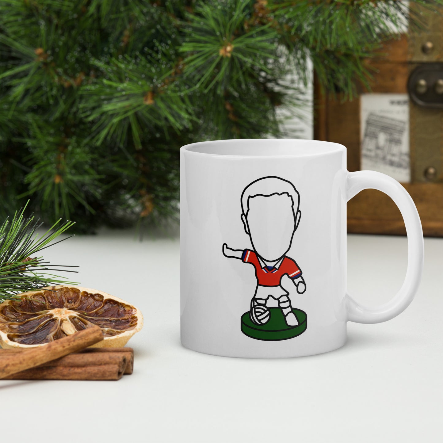 1x Teeside Red - White Glossy Mug