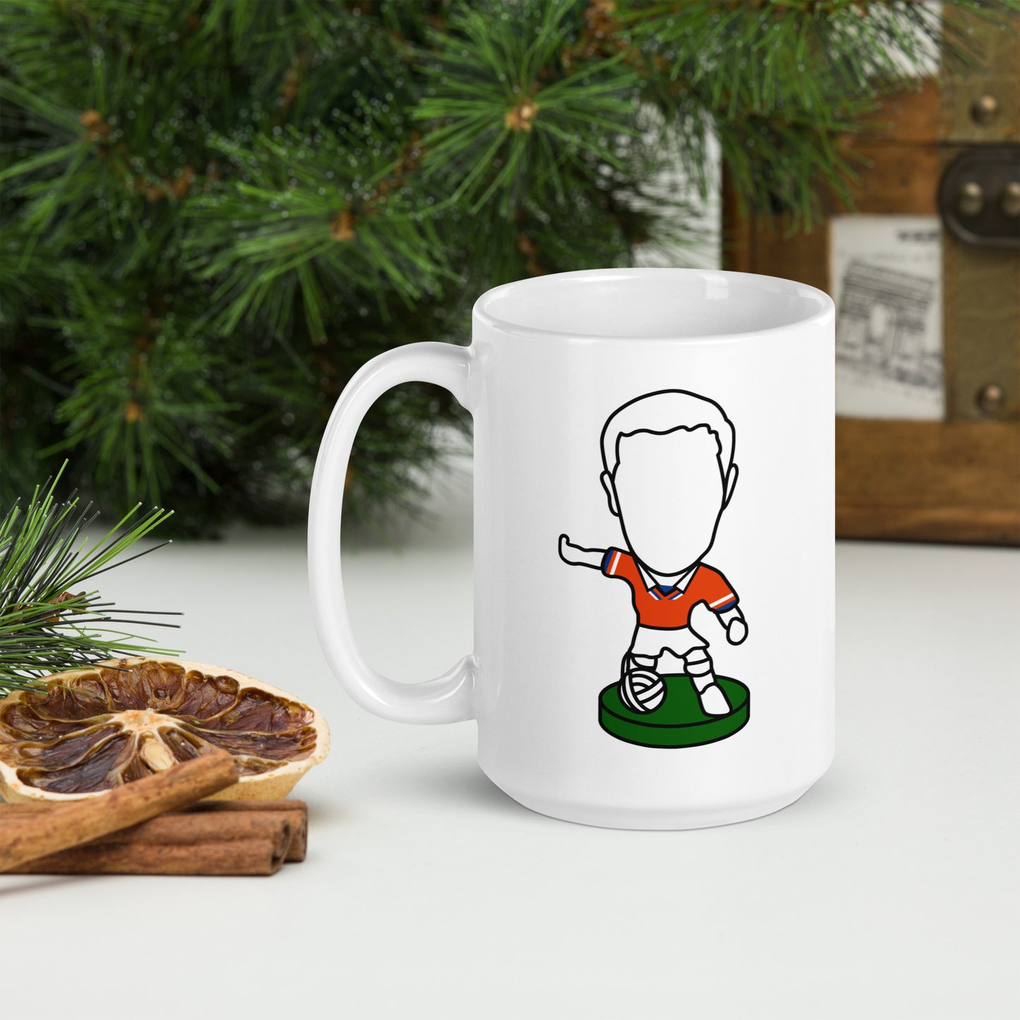 1x Teeside Red - White Glossy Mug